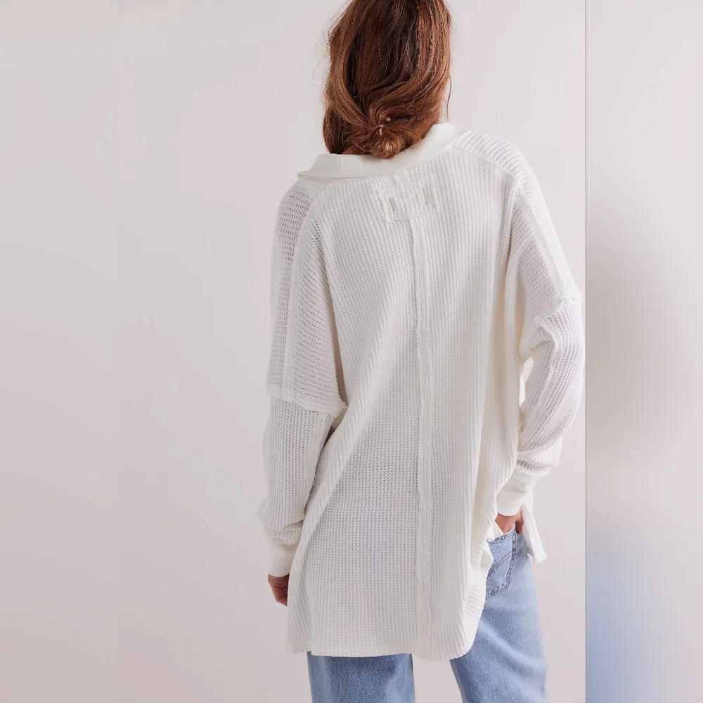 FREE PEOPLE We The Free Travis Polo/Ivory - Picture 3 of 8